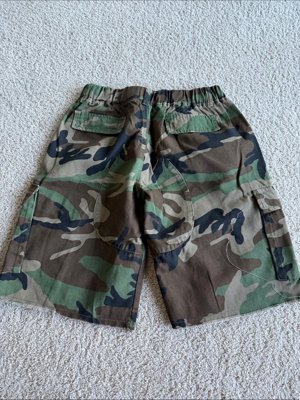 SHEIN Women’s Camouflage Cargo Shorts in Green/Brown